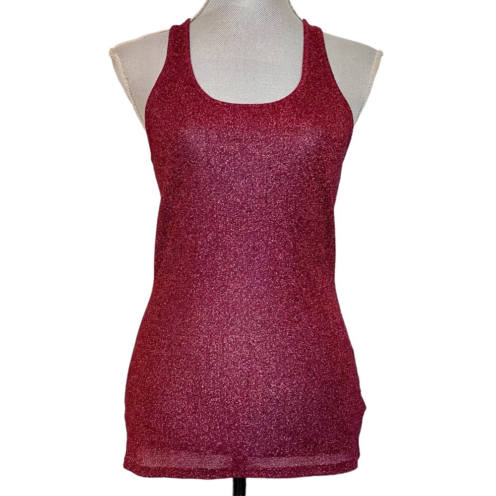 Express Red Lurex Tank Top